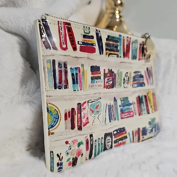 Kate Spade Vibrant Clutch with Book Print - Picture 4 of 9